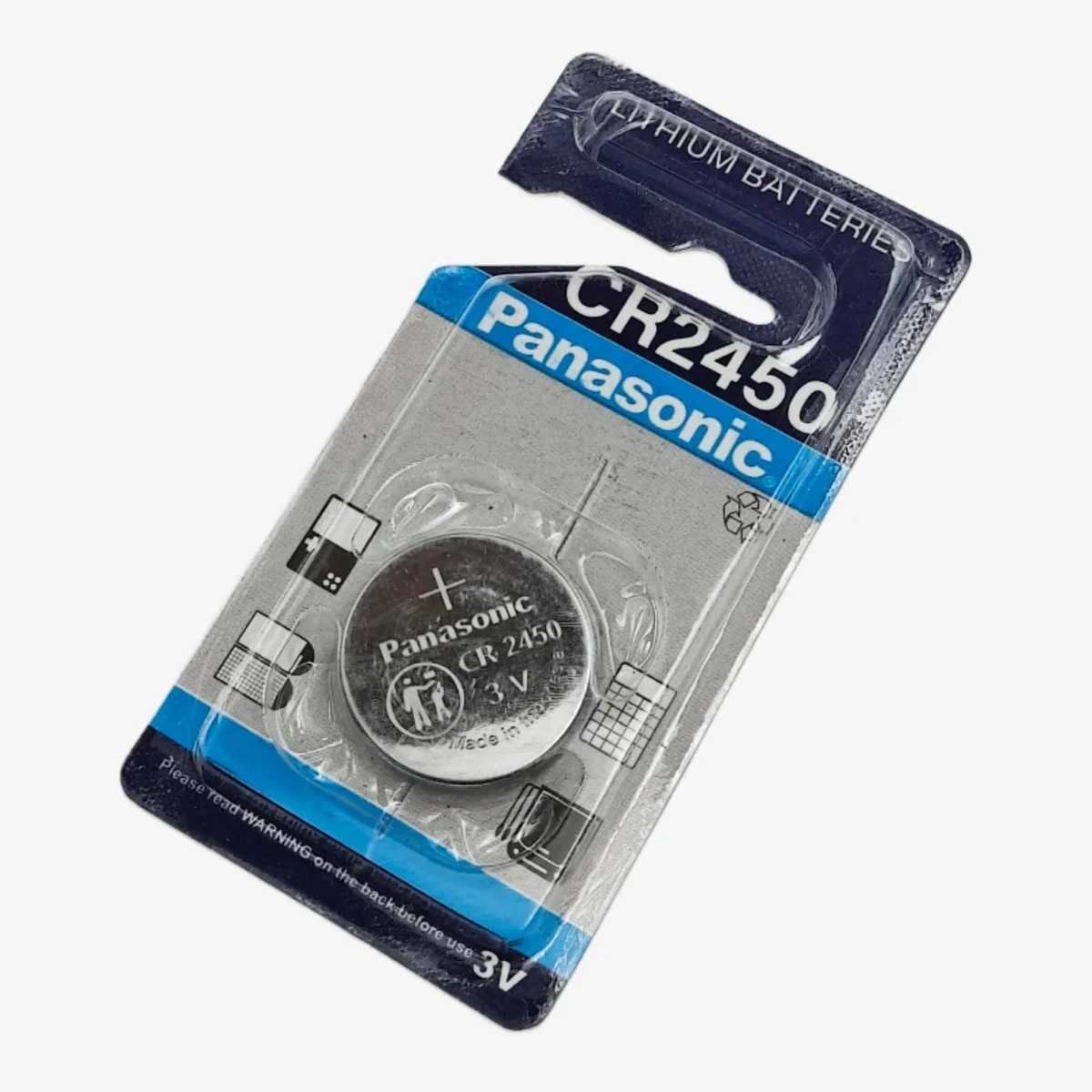 Panasonic CR2450 Battery 3V Lithium Coin Cell