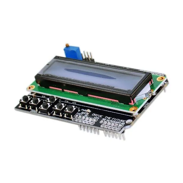 16x2 LCD Keypad Shield for Arduino (LCD1602 Display + 6 Buttons)